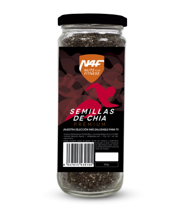 Semillas de chia premium (300g.) Nuts4Fitness